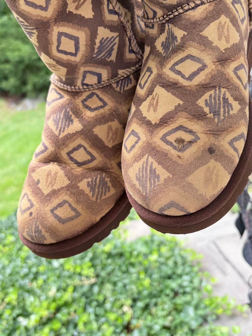UGG Vintage Aztec Print Tall Boots Rare - Picture 4 of 6